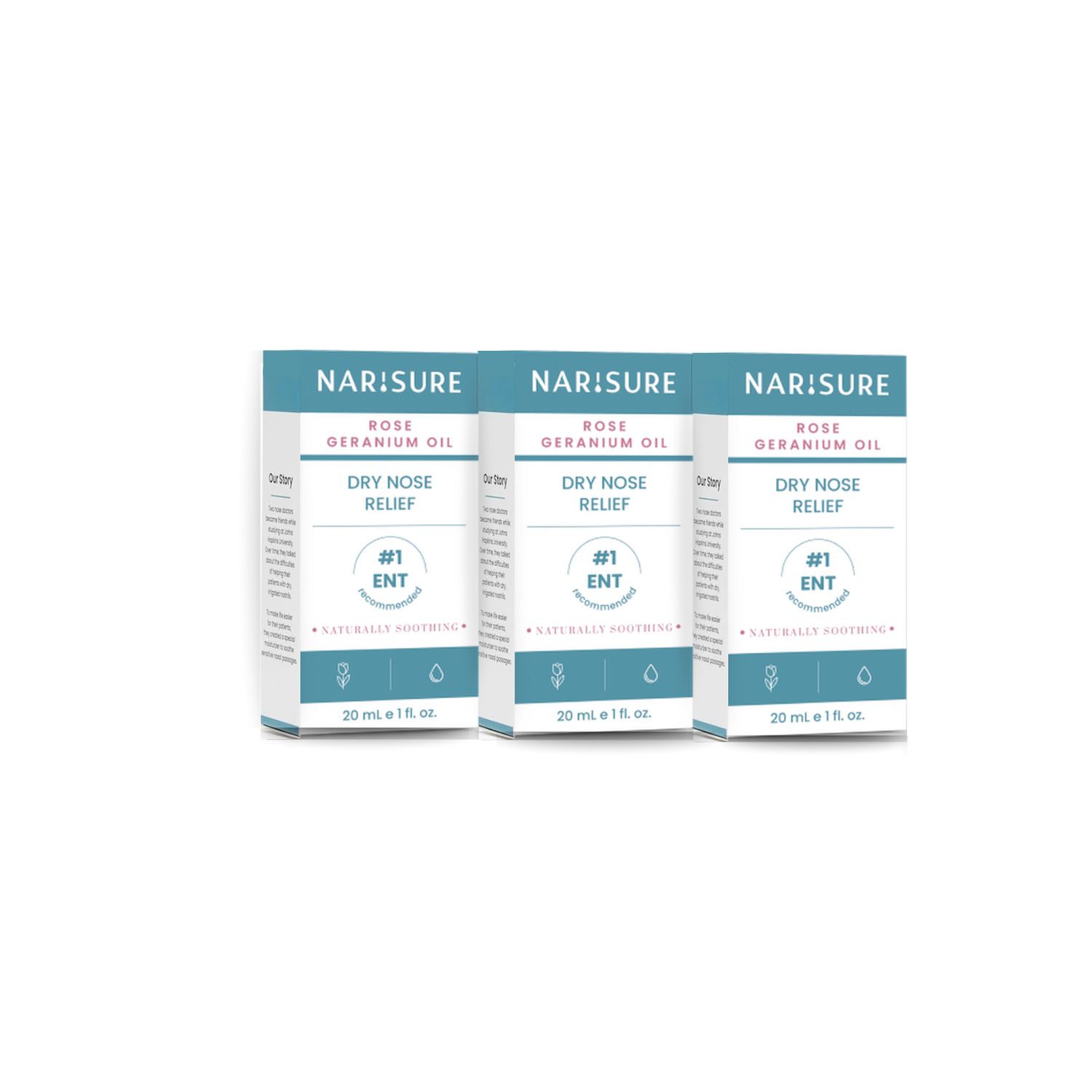 3-Pack NARISURE Dry Nose Relief