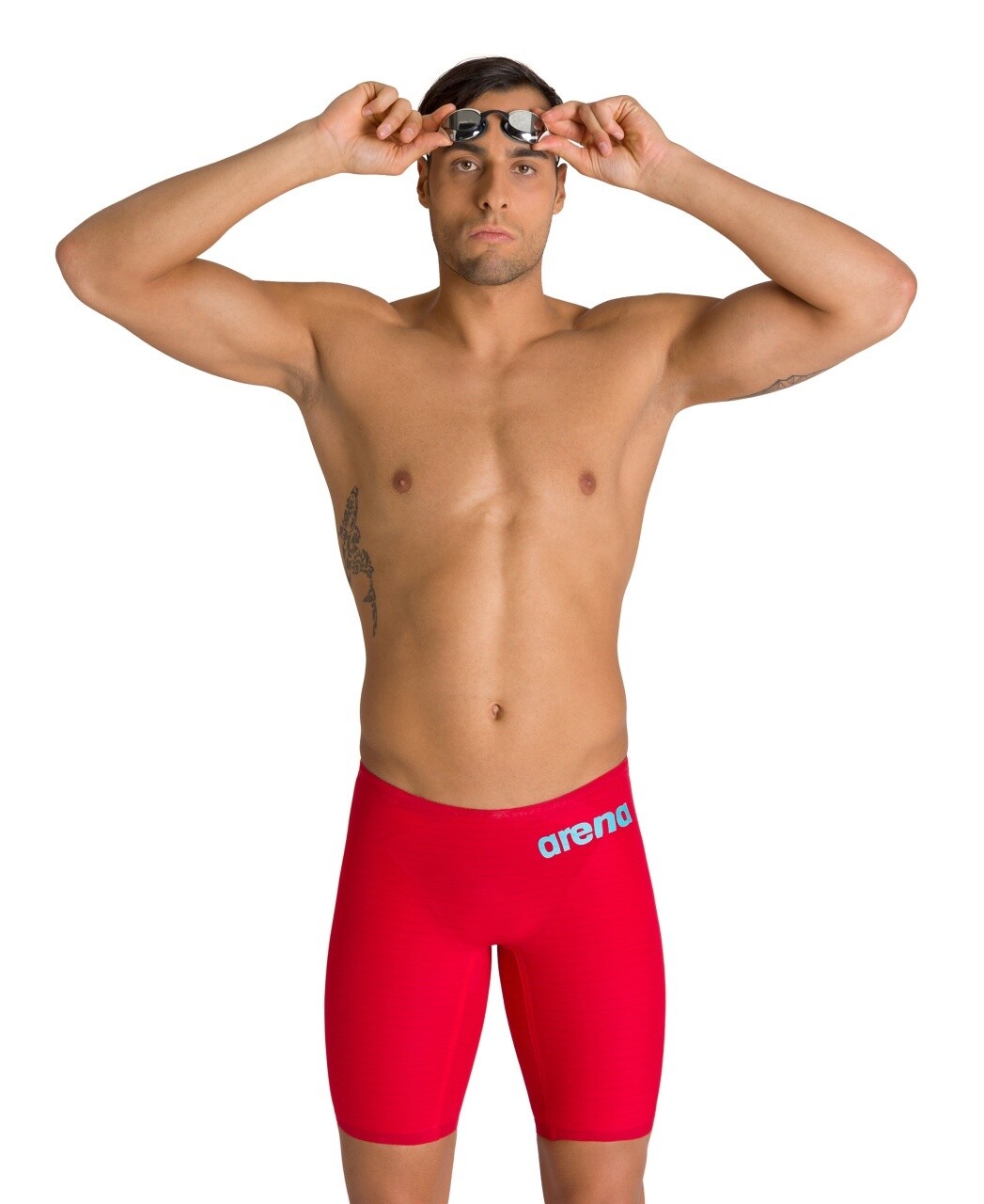 Men&#39;s Powerskin Carbon Air2  Solid Jammer, Colour: Red, Size: 8