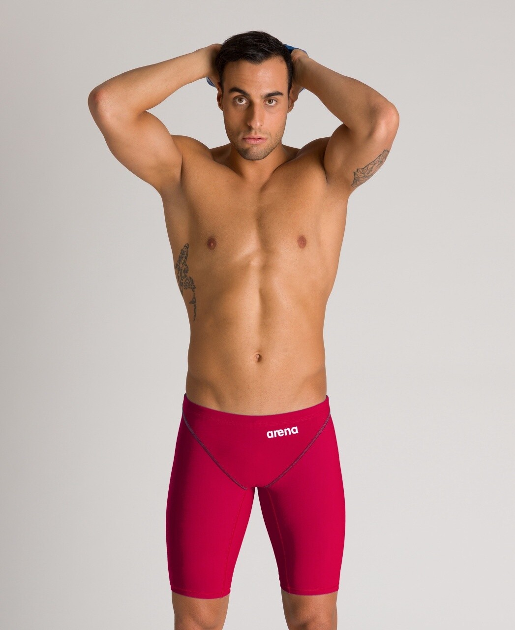 Men's Powerskin ST 2.0 Solid Jammer, Colour: Deep Red, Size: 4
