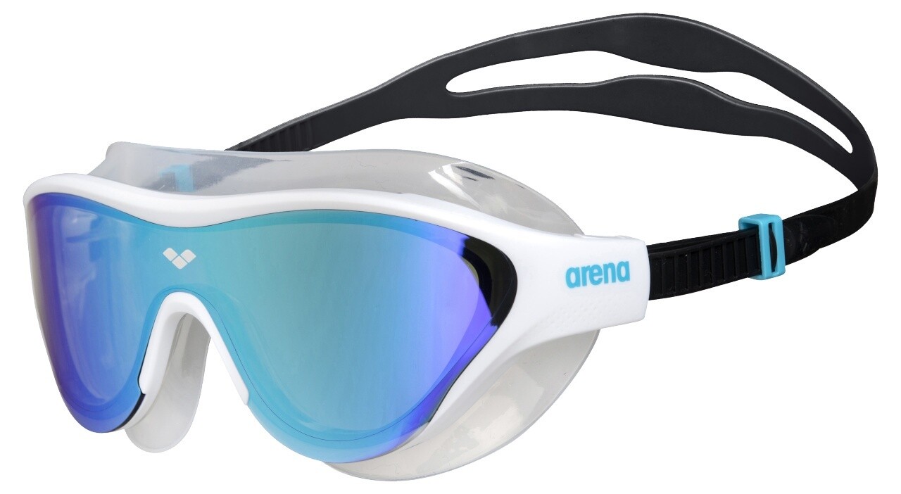 The One Swim Mask Mirror  Arena, Colour: Blue-White-Black