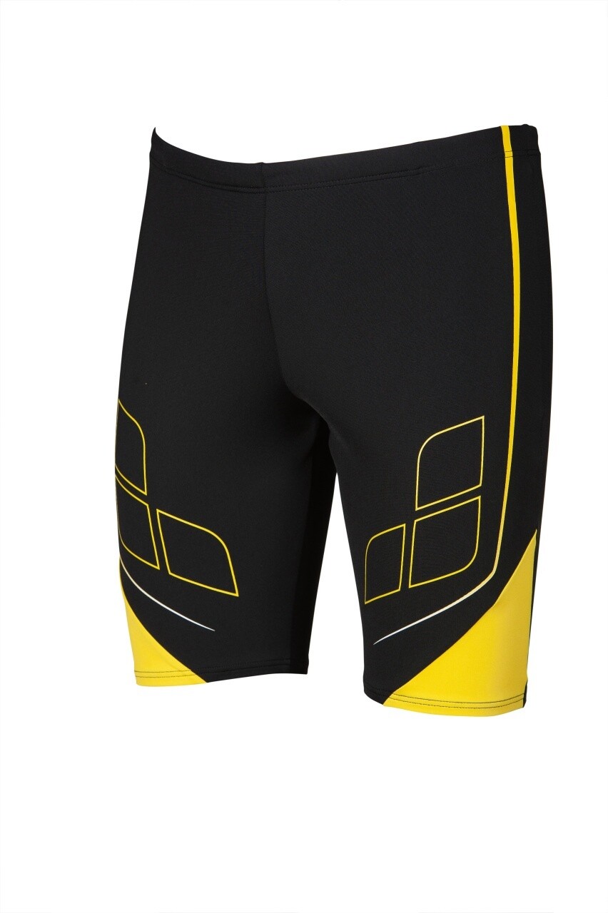Mens Destiny Jammer Arena, Colour: Black-Yellow Star, Size: 12 (XS or 30&quot;)