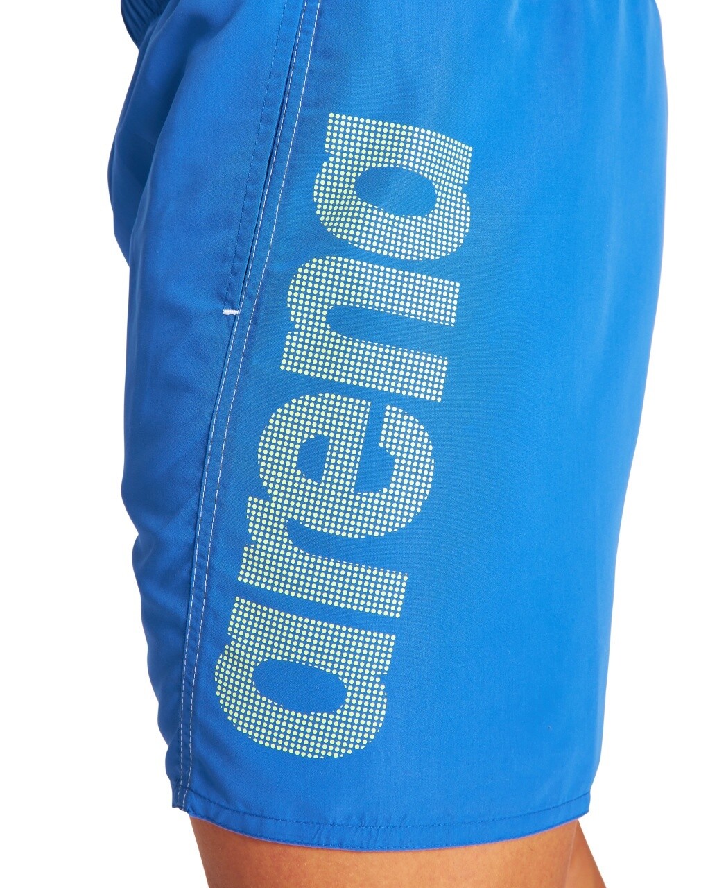 Men's Fundamentals Arena Logo Boxer Short, Colour: Royal-Soft Green-White, Size: S