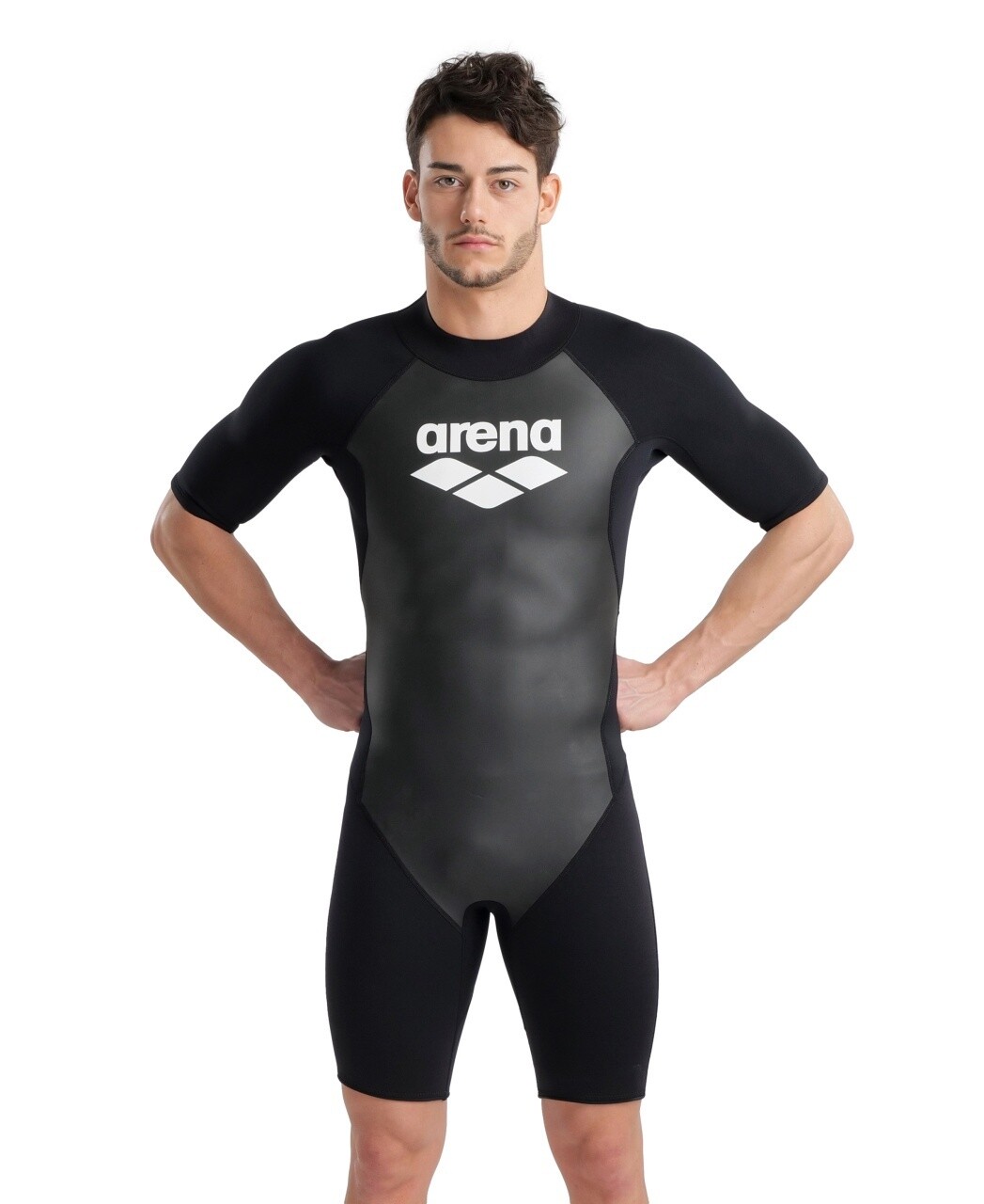 Arena Wetsuit Explorer Shorty Men's, Colour: Black/White, Size: S
