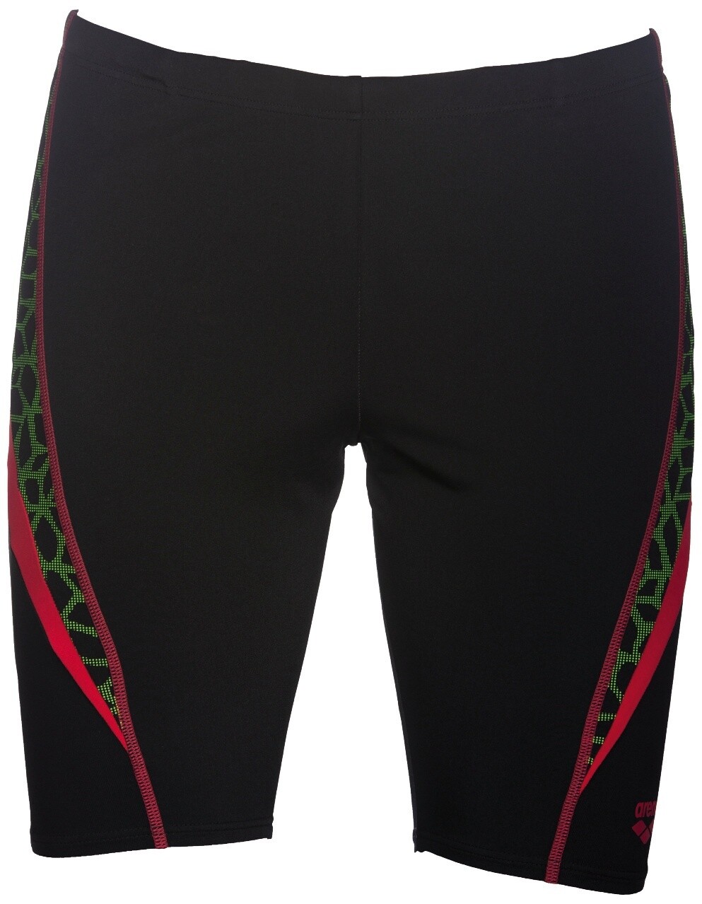 Men's Microcarbonite Jammer, Colour: Black-Red-Leaf, Size: UK44/AUS26