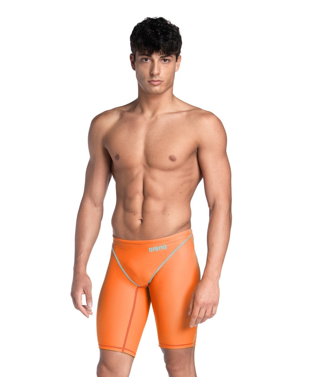 Mens Powerskin ST NEXT LE Jammer - Orange/Teal, Colour: Orange/Teal, Size: 4