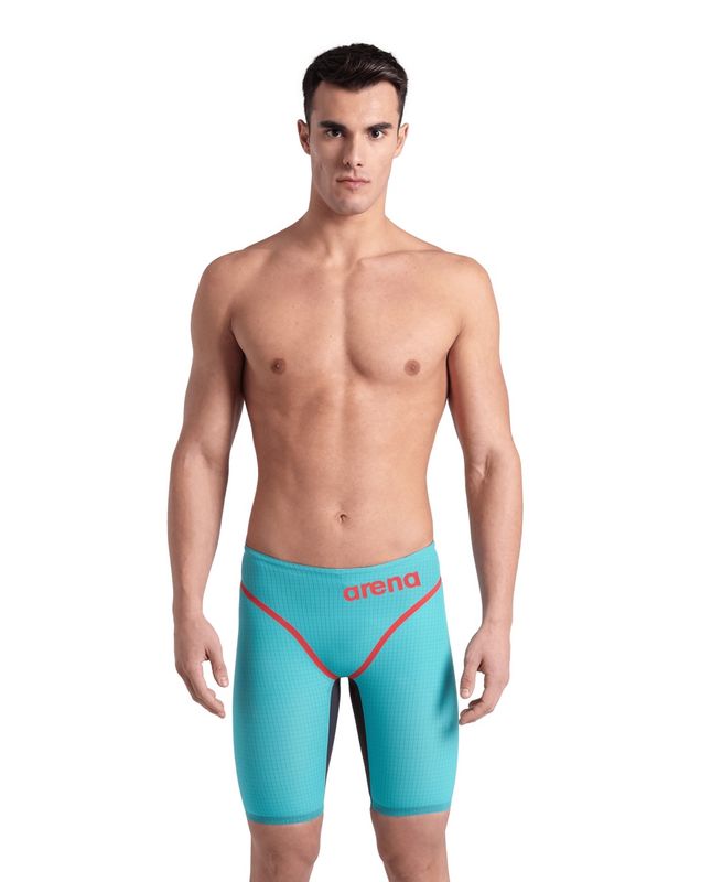 Men's Powerskin Carbon Core FX LE Jammer - Turquoise/Metallic