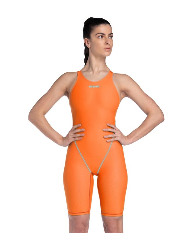Women's Powerskin ST NEXT LE O/Back Racesuit - Orange/Teal