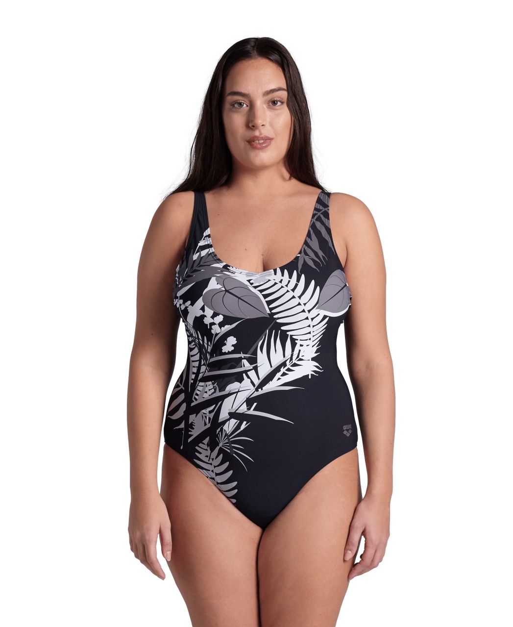 Women's Bodylift Swimsuit Lucy Lightcross PLUS Arena, Colour: Black/Multi-Black, Size: 1X (18)