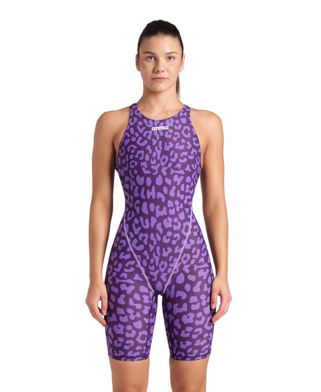 Women's Powerskin ST Next LE OB Leopard Violet Racesuit Arena, Colour: Leopard Skin Violet, Size: F38/UK32