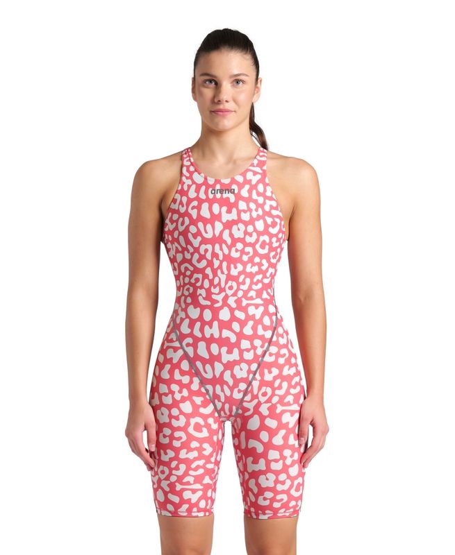 Women's Powerskin ST Next LE OB Leopard Geranium Racesuit Arena