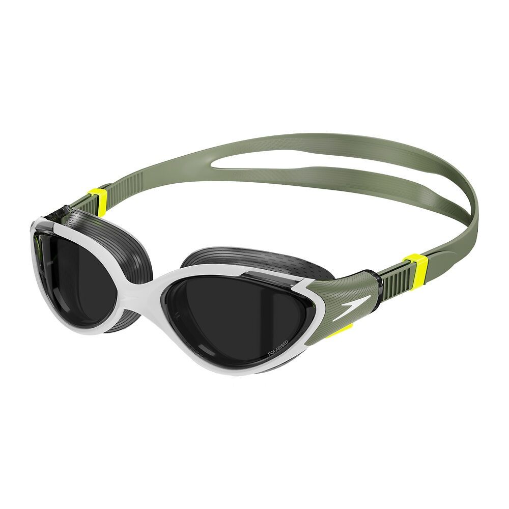 Biofuse 2.0 Polarised Women's Goggle Speedo, Colour: Country Green/ Hyper Yellow/ White