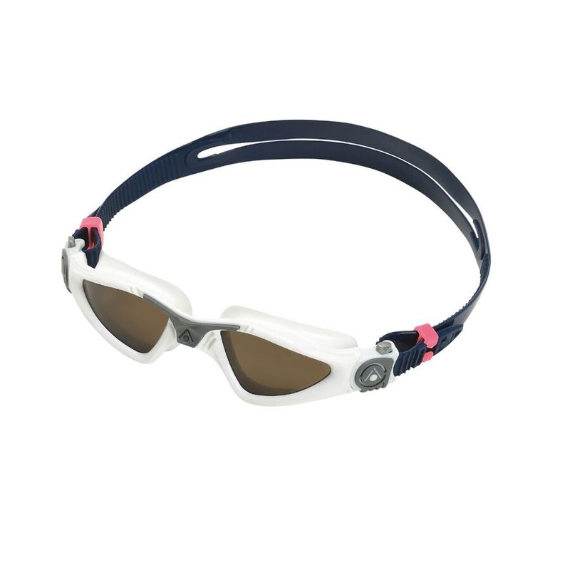 Kayenne Goggle Compact Small Fit Polarised BRN Lens White/Grey Aquasphere