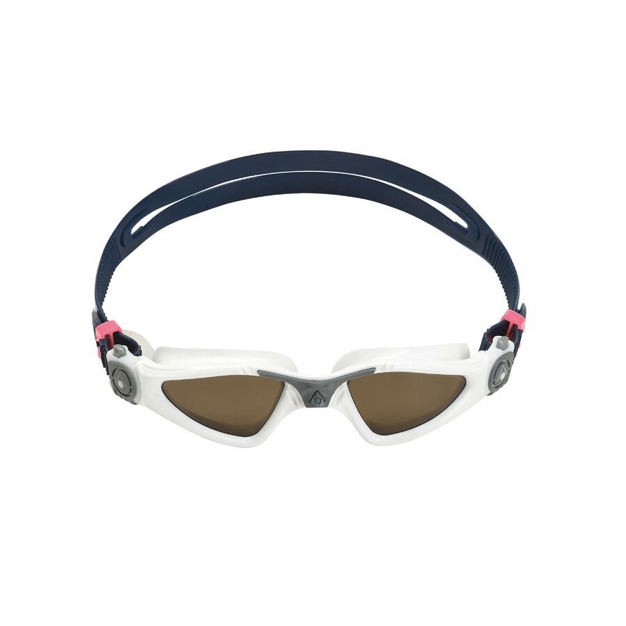 Kayenne Goggle Compact Small Fit Polarised BRN Lens White/Grey Aquasphere