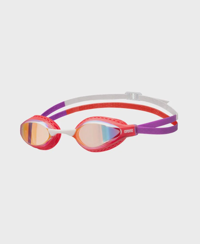 Arena Air Speed Mirror Goggle - Yellow_Copper-Bright_Coral-Plum (Indoor), Colour: Yellow_Copper-Bright_Coral-Plum