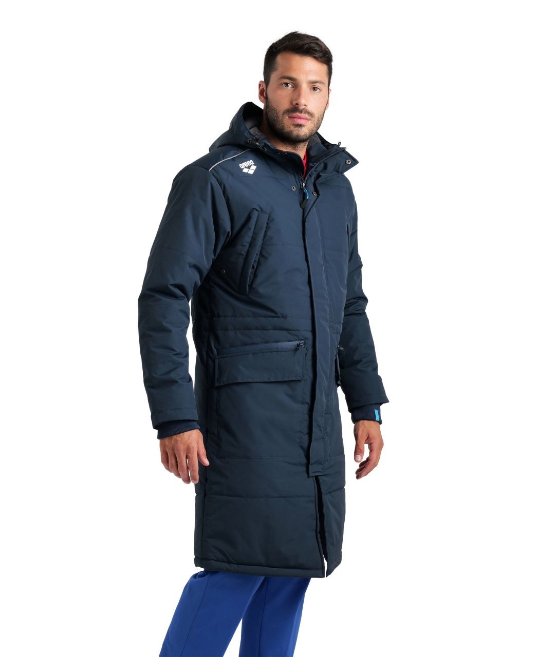 Team Parka Solid Arena, Colour: Navy, Size: XS