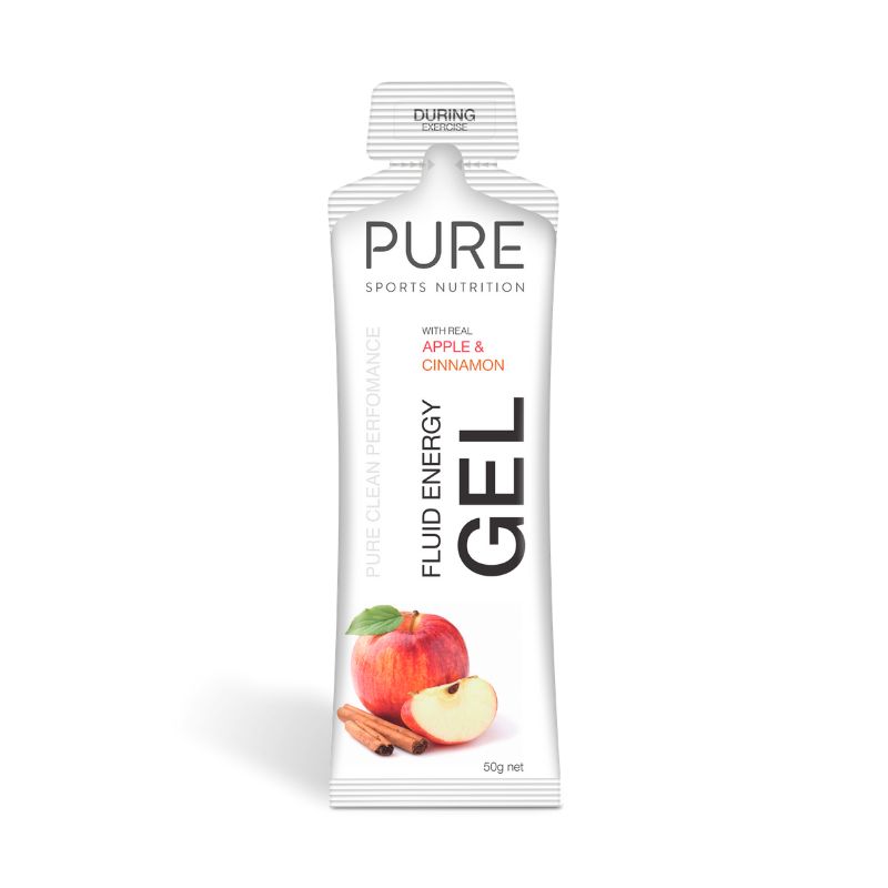 PURE Fluid Energy Gel 50g, Flavour: Apple, Size: 50g