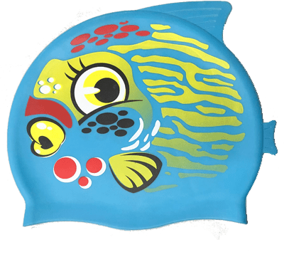 Animal Silicone Swim Caps, Colour: Angel Fish