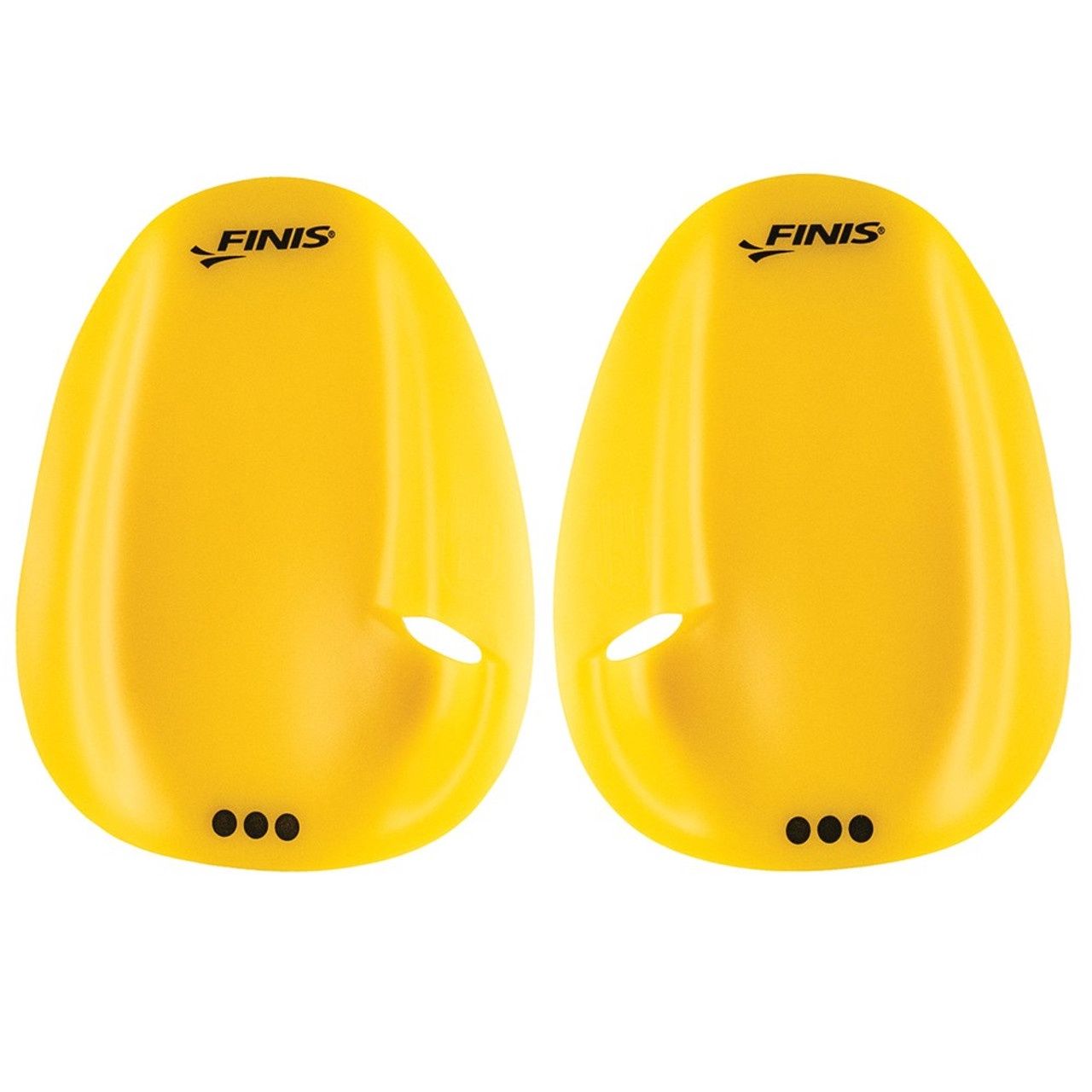 Agility Strapless Floating Paddle Finis, Colour: Yellow, Size: XS