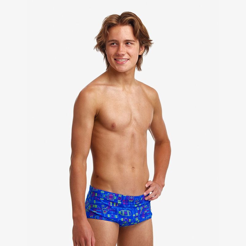 Boys Backed Up Sidewinder Swim Trunks - Funky Trunks