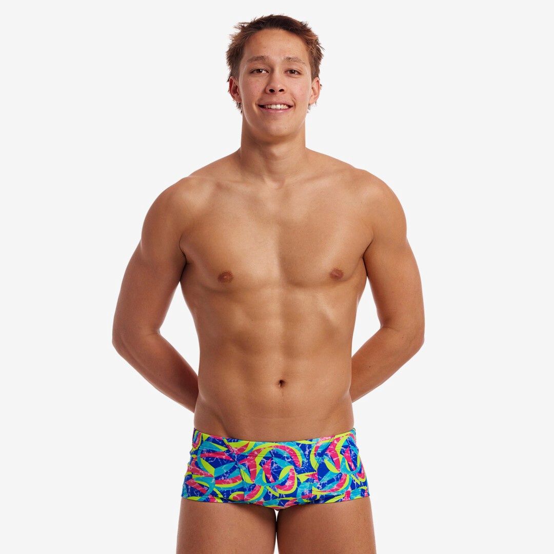 Mens Choppy Waters Classic Swim Trunks - Funky Trunks, Size: M12/30"/XS
