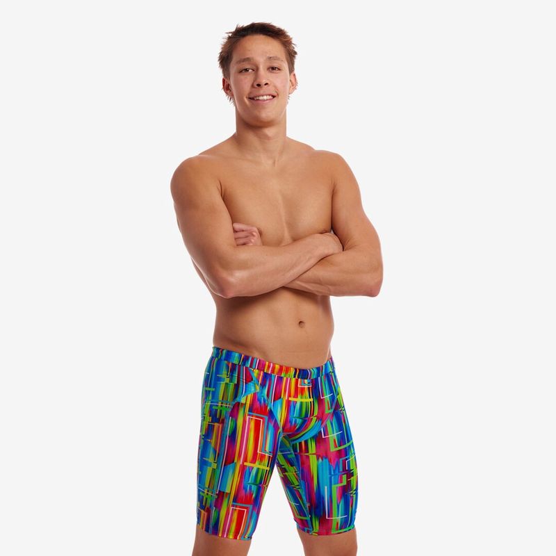 Mens The Glitch Swim Training Jammers - Funky Trunks