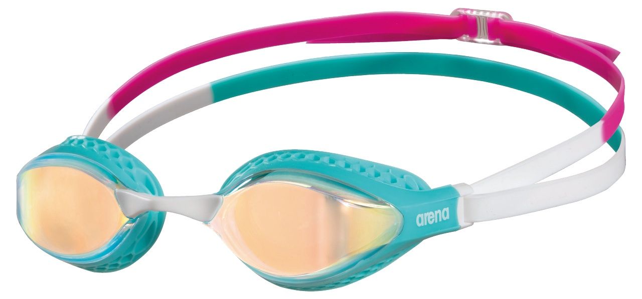 Air-Speed Mirror Goggle (Indoor) Arena, Colour: Yellow Copper-Turquoise-Multi