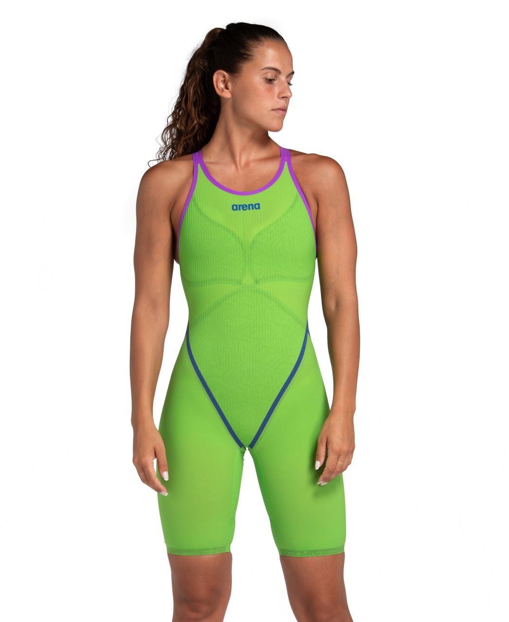 Women's Powerskin Primo SL Openback Racesuit Emerald Boa Arena, Colour: Emerald Boa, Size: F38/UK32 (10)