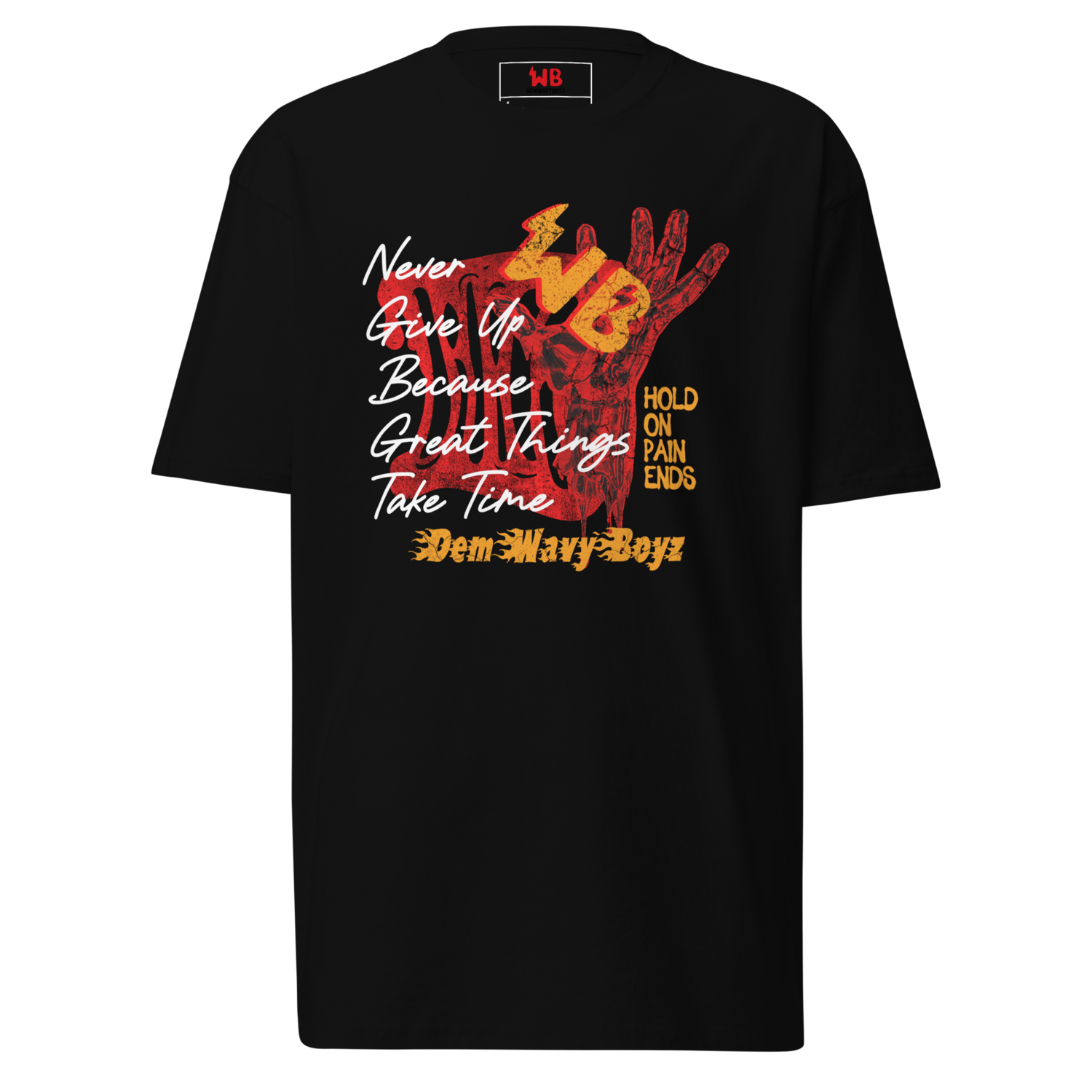 Never Give Up Heavyweight Tee