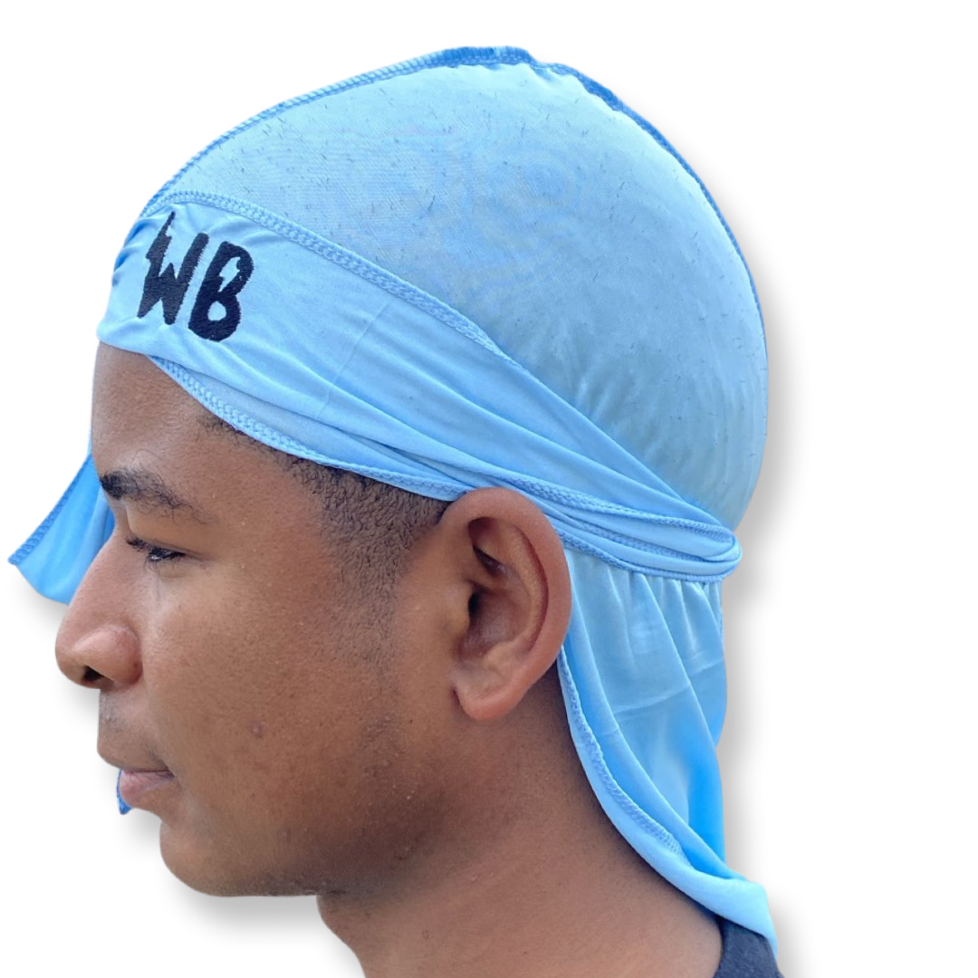 Baby Blue Silk Durag