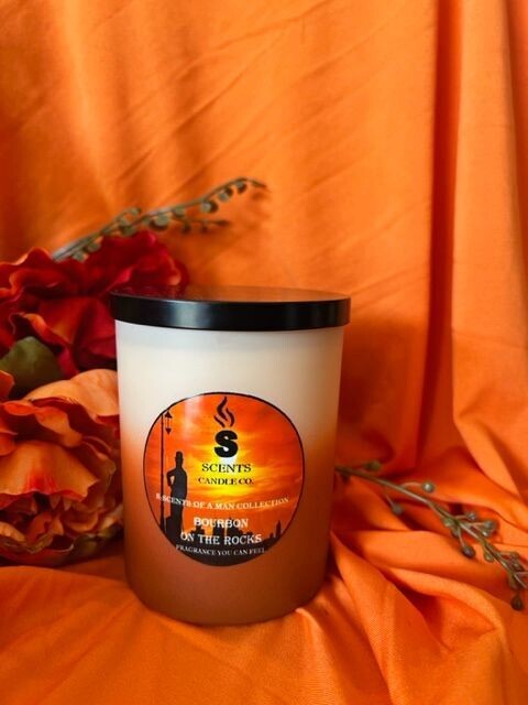 BOURBON ON THE ROCKS CANDLE 10oz