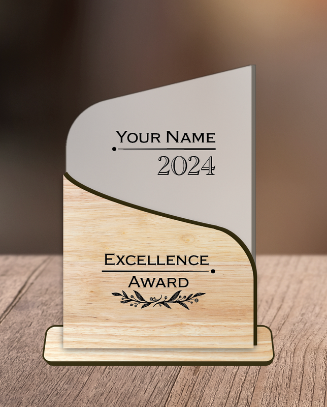 Classic Layered Wood and Acrylic Award