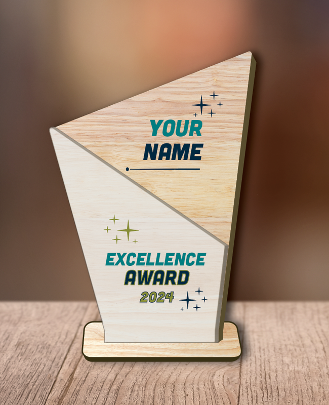 Mod Layered Wood and Acrylic Award