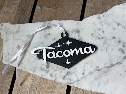 Midcentury Inspired Tacoma Ornament or Magnet