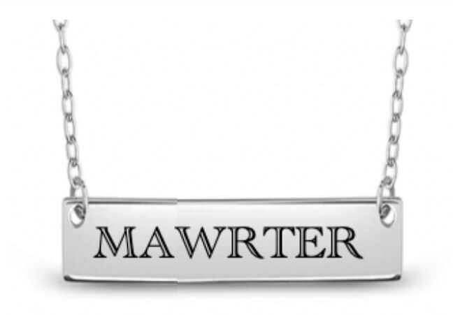 Bryn Mawr Bar Necklace - Block Letters