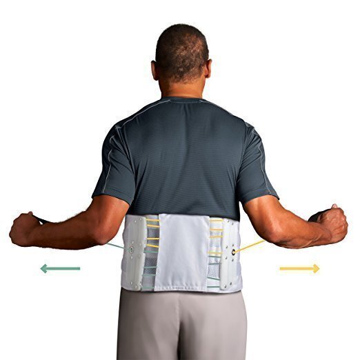 ASPEN MEDICAL PRODUCTS QUICKDRAW PRO LUMBAR BRACE -WHITE- X-LARGE