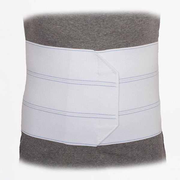 Advanced Orthopaedics Abdominal Binder (3 Panel) - White - Waist Size 45-62 Inches