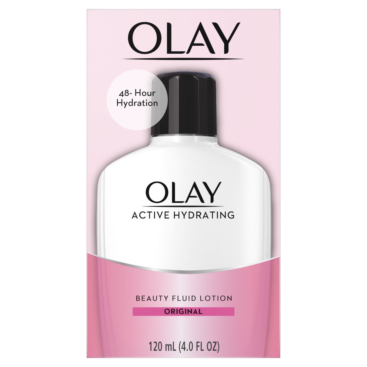 Olay Active Hydrating Beauty Fluid Lotion Original 48 Hour Hydration 4 fl oz