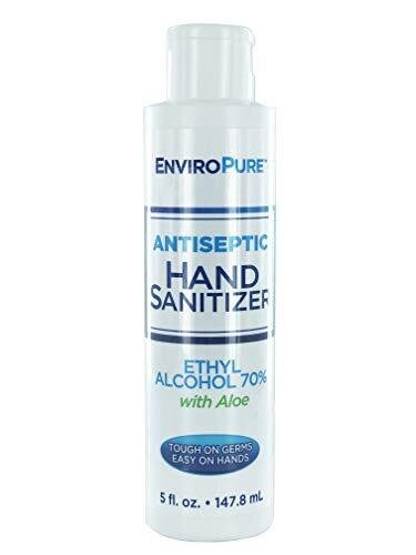 EnviroPure Antiseptic Hand Sanitizer Ethyl Alcohol 70% with Aloe 5 fl oz
