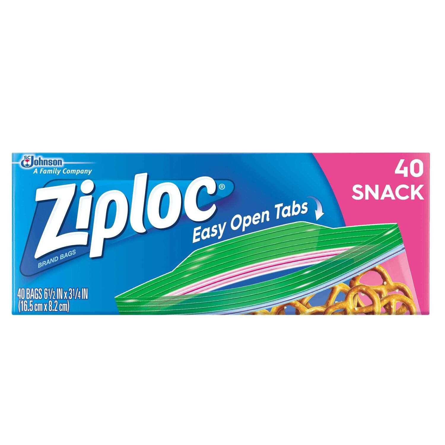 Ziploc Seal Top Snack Bags 40ct