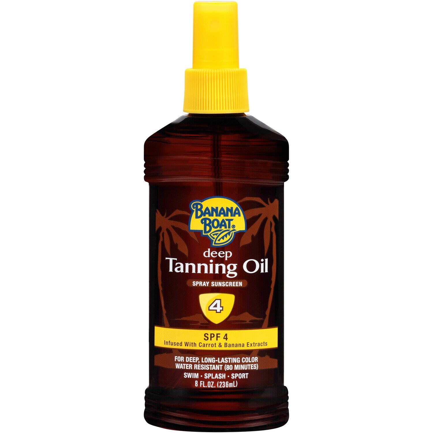 Banana Boat Deep Tanning Spray Oil SPF 4 with Coconut Oil 8 fl oz