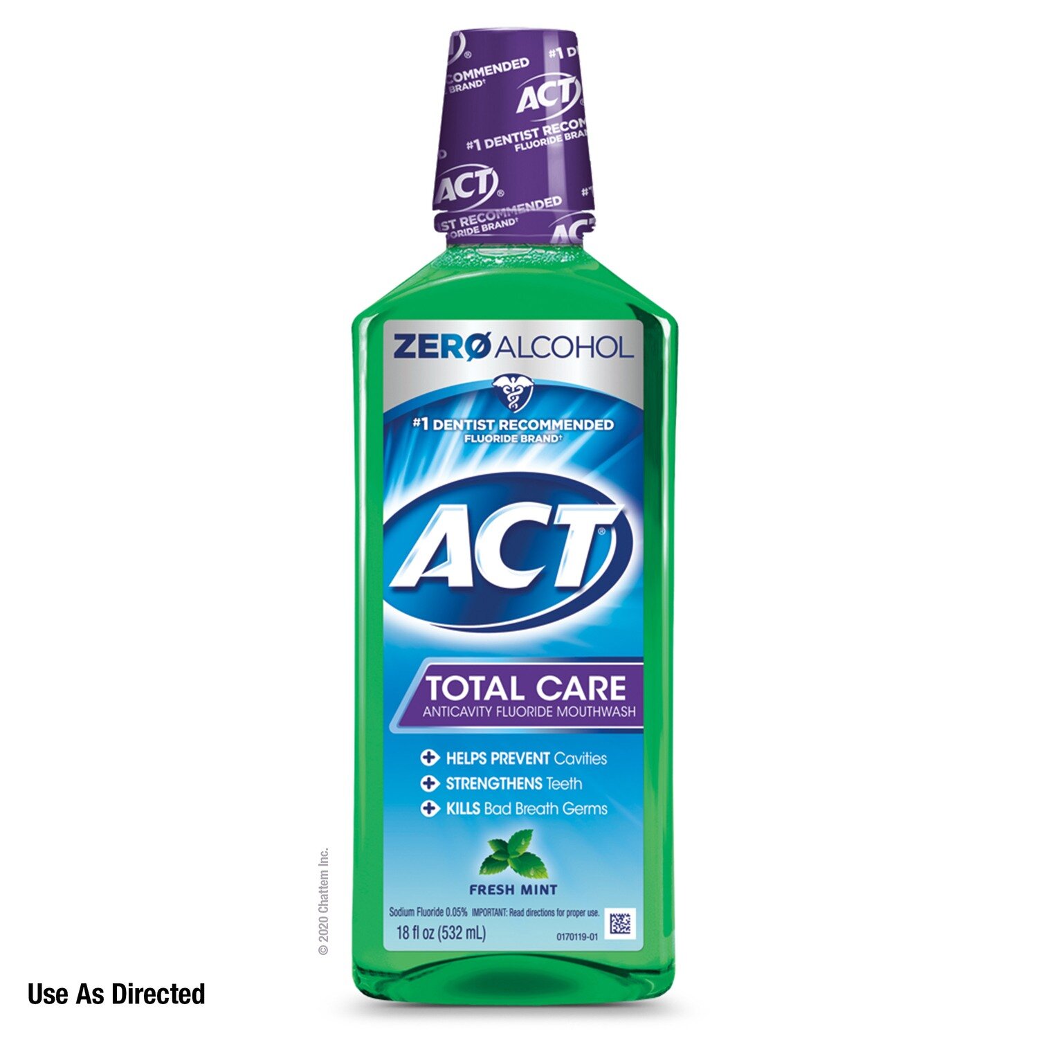 ACT Total Care Anticavity Fluoride Mouthwash - Fresh Mint 18oz