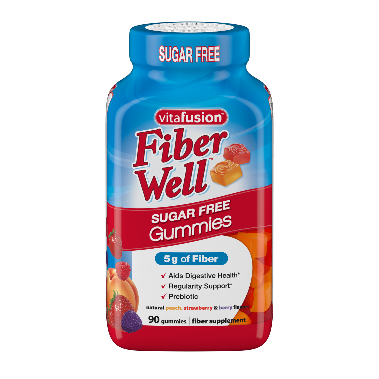 Vitafusion Fiber Well Gummies Sugar Free 90 ct