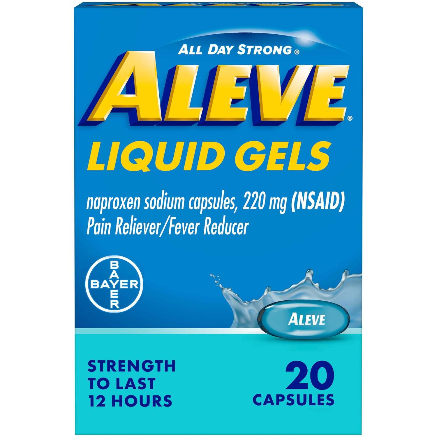 Aleve Liquid Gels Capsules 20 ct
