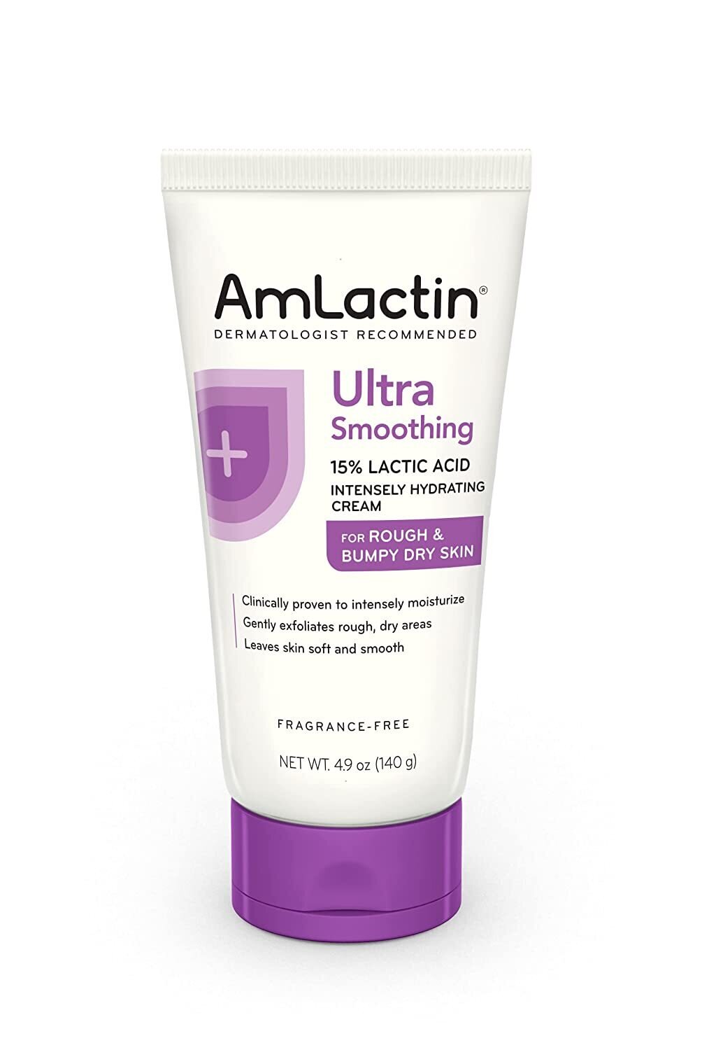 AmLactin Ultra Smoothing Intensely Hydrating Cream Fragrance Free 4.9oz