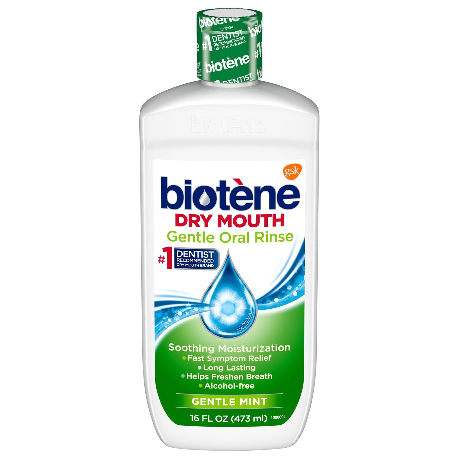 Biotène Dry Mouth Gentle Oral Rinse Alcohol Free - Gentle Mint 16oz