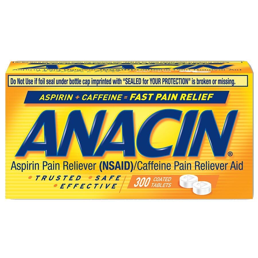 Anacin Pain Reliever Coated Tablets 300 ct