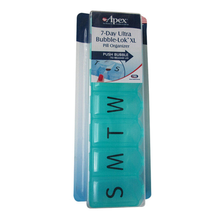 Apex 7-Day Ultra Bubble-Lok XL Pill Organizer