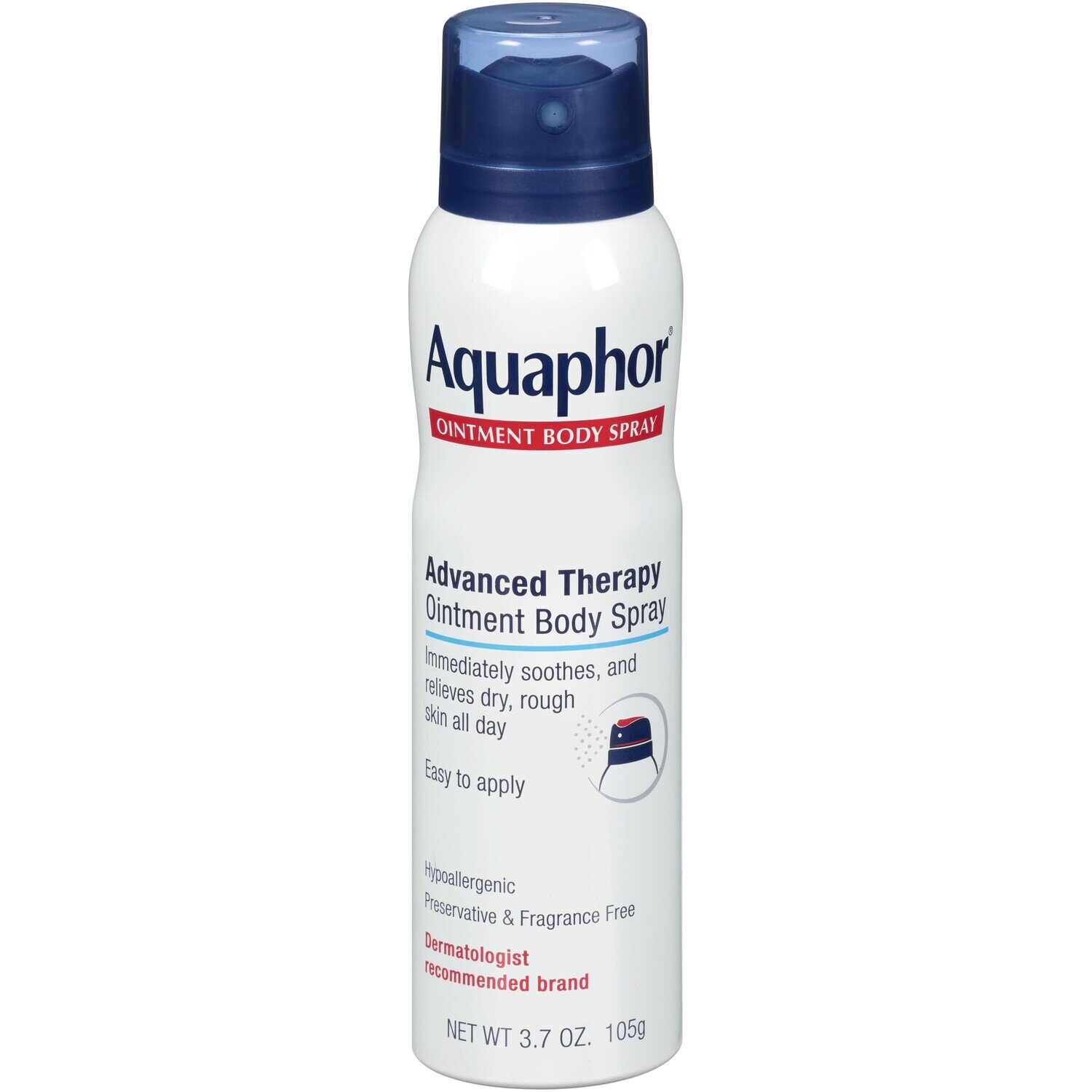 Aquaphor Advanced Therapy Ointment Body Spray Hypoallergenic, Preservative & Fragrance Free 3.7 oz