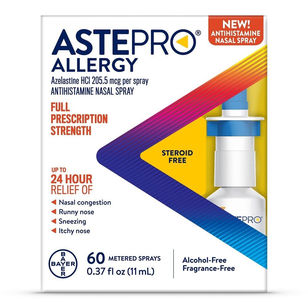 Astepro Allergy Antihistamine Nasal Spray 60 Metered Sprays 11 mL