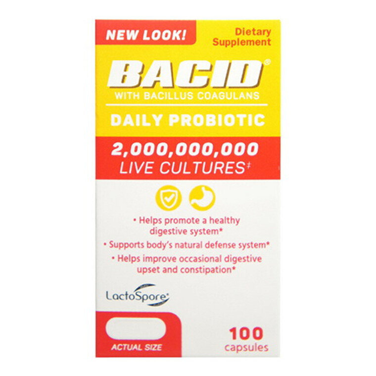 Bacid Daily Probiotic Capsules 50 ct